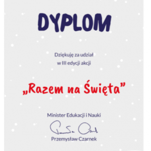 Udział w akcji "Razem na święta"