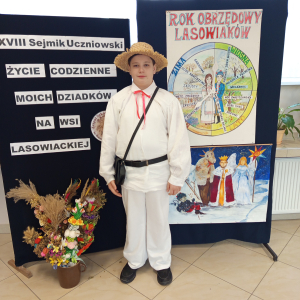 Przemek bierze udział w Sejmiku Uczniowskim