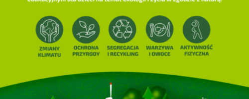 Certyfikat potwierdzający udział w XVIII edycji programu edukacyjnego na temat ekologii i życia w zgodzie z naturą