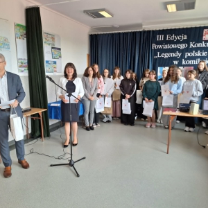 Przemówienie Dyrektora z GOK w Majdanie Królewskim podczas rozdania nagród