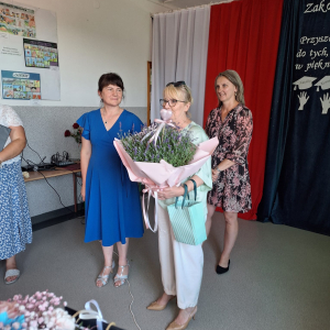  Pani pedagog przekazuje wyrazy wdzięczności. 